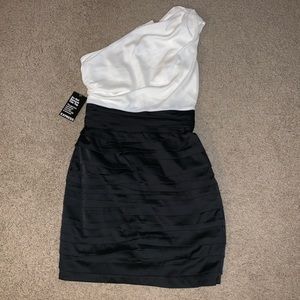 Black and White Mini Dress